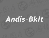 Andis-BlackItalic(英文字体)