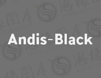 Andis-Black(英文字体)