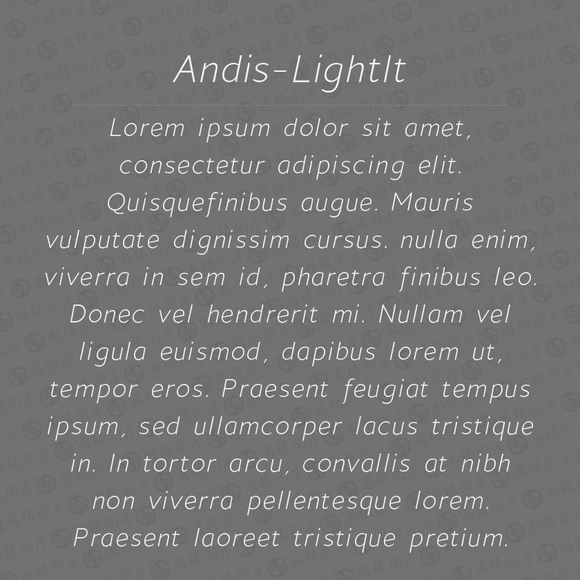 Andis-LightItalic(Ӣ)