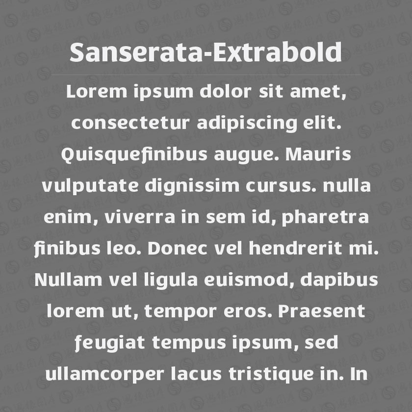 Sanserata-Extrabold(Ӣ)