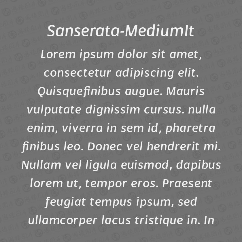 Sanserata-MediumItalic(Ӣ)