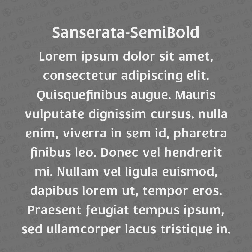 Sanserata-Semibold(Ӣ)
