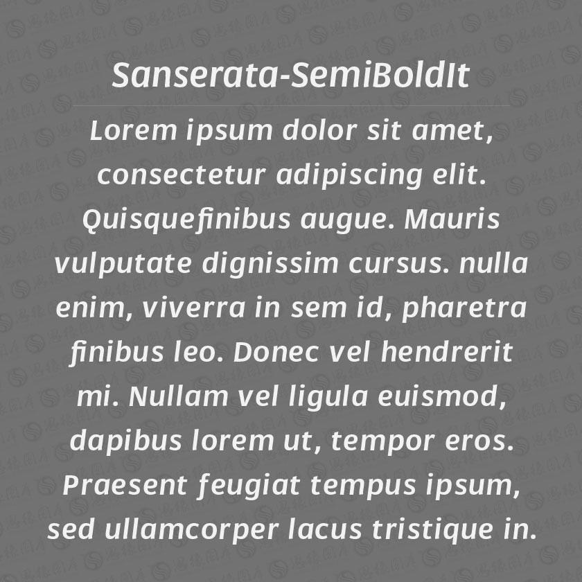 Sanserata-SemiboldItalic(Ӣ)