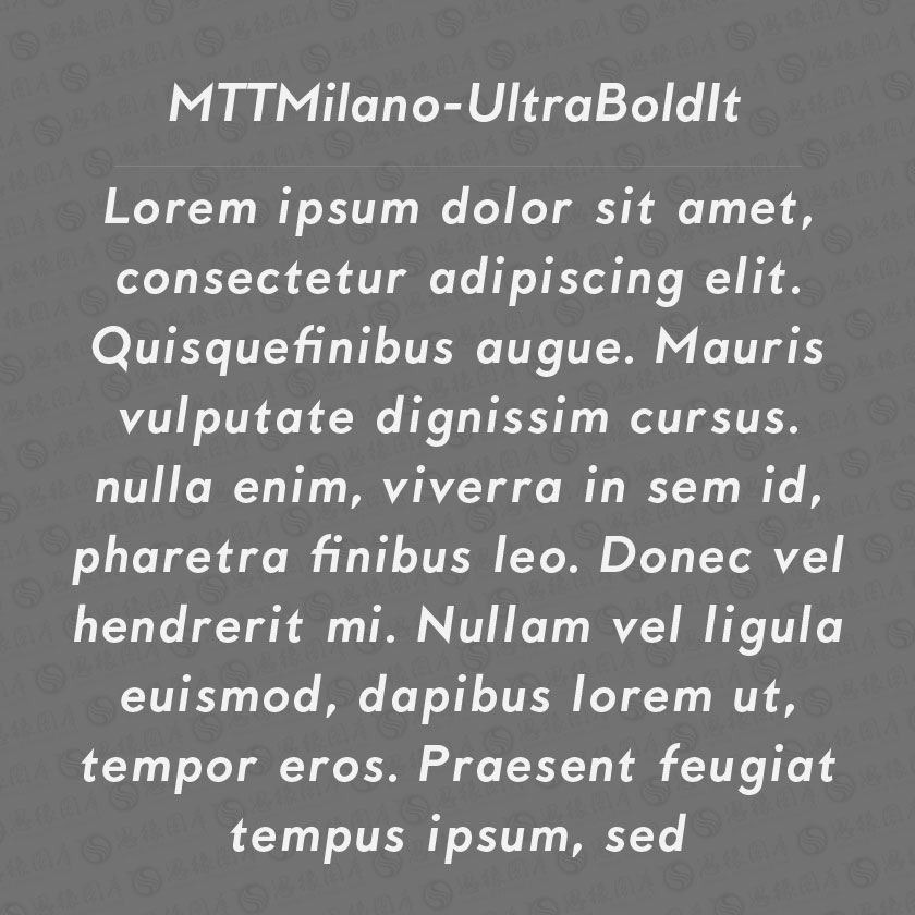 MTTMilano-UltraBoldIt(Ӣ)