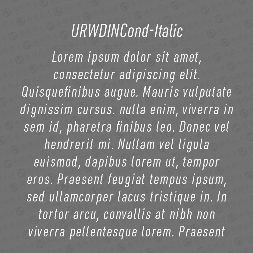URWDINCond-Italic(Ӣ)