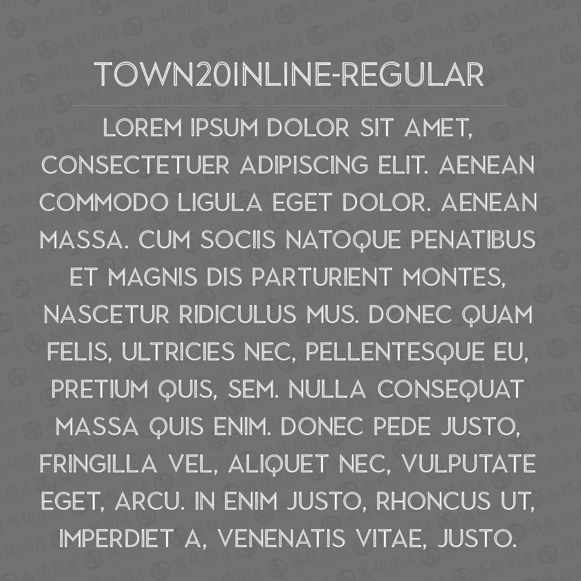 Town20Inline-Regular(Ӣ)