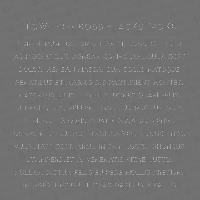 Town22Emboss-BlackStroke(Ӣw)