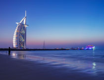 海边迪拜帆船酒店摄影高清图片